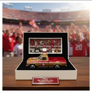 Danbury Mint 1972 Chevy Cheyene 49ers Pickup Tailgater Truck Rare